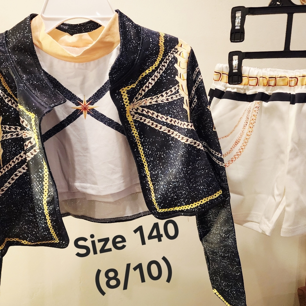 Girls Stylish KPOP Black and White Outfit Set